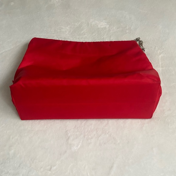 Authentic PRADA large red nylon tote with chain strap - Picture 14 of 17